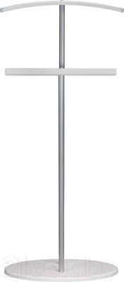 Стойка для одежды Мебелик Костюмная Дэви 2 (металлик/белый)