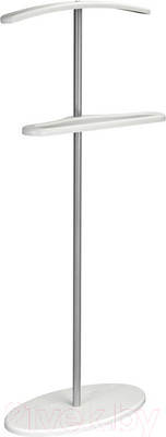 Стойка для одежды Мебелик Костюмная Дэви 3 (металлик/белый)
