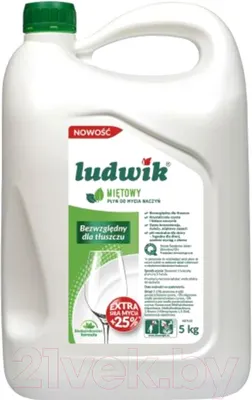 Средство для мытья посуды Ludwik Мята (5л)