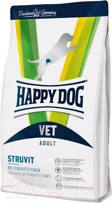 Сухой ветеринарный корм для собак Happy Dog Vet Struvit Adult 18.5/9.5 / 61055 (4кг)