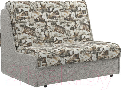 Диван Mebel-Ars Аккордеон №2 Газета 140 (коричневый)