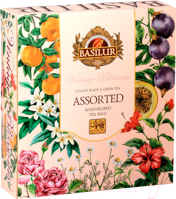 Чай пакетированный Basilur Винтажные цветы / 12622 (40пак)