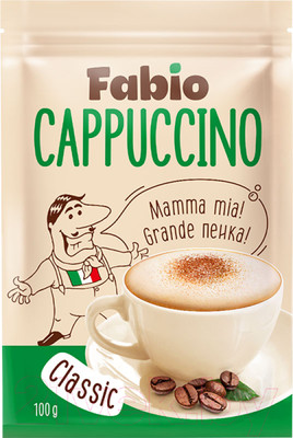 Кофейный напиток FABIO Cappuccino Сlassic / 11105 (100г)