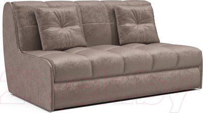 Диван Mebel-Ars Аккордеон Барон №2 (бархат серо-шоколадный Star Velvet 60 Coffee)