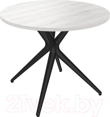 Обеденный стол Sheffilton SHT-TU30/80 ЛДСП (черный/сосна касцина)