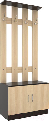 Секция в прихожую МДК СПР 1970x800x380 (венге/дуб млечный)