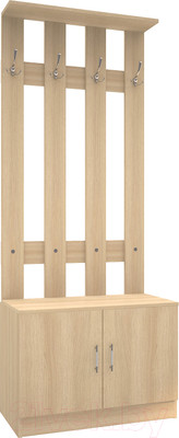 Секция в прихожую МДК СПР 1970x800x380 (дуб млечный)