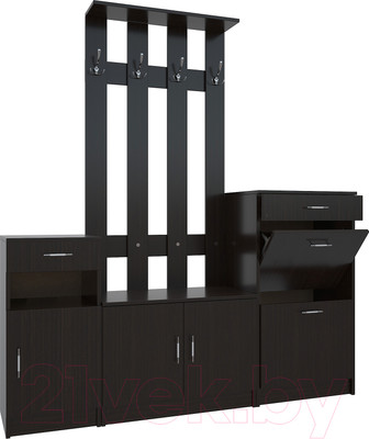 Секция в прихожую МДК СПР2 1970x1800x380 (венге)