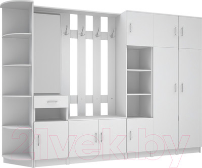 Секция в прихожую МДК СПР4 2020x2800x380 (белый)