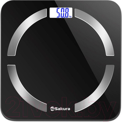 Напольные весы электронные Sakura SA-5056BK (черный)