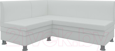 Уголок кухонный мягкий Лига Диванов Уют 31 левый / 58699 (экокожа, белый)