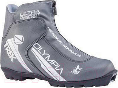 Ботинки для беговых лыж TREK Olympia 3 NNN (металлик/серебристый, р-р 34)