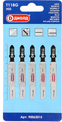 Набор пильных полотен Диолд 90062015 (5шт)