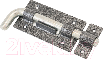 Щеколда Секрет Киров ЗД-03 Круглый Г-образный (антик серебристый)