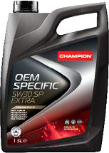 Моторное масло Champion OEM Specific 5W30 C3 SP Extra / 1049363 (5л)