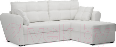 Диван угловой Mebel-Ars Амстердам (экокожа белая)
