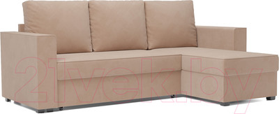 Диван угловой Mebel-Ars Рим (бежевый Luna 061)