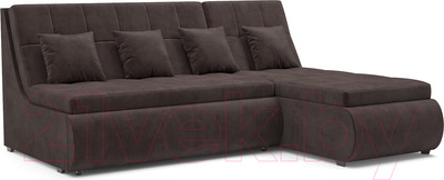 Диван угловой Mebel-Ars Дубай (кордрой коричневый)