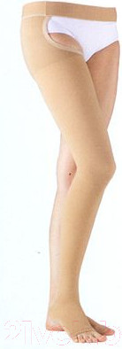 Чулок компрессионный Sigvaris Essential Thermoregulating левый / 78630 (M+ Normal, бежевый)