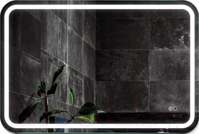 Зеркало Алмаз-Люкс Lima 9060sh-6 (90x60см, с подсветкой, с сенсорной кнопкой и подогревом)