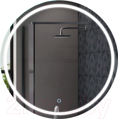 Зеркало Алмаз-Люкс Boston 70s-6 (D70см, с подсветкой и сенсорной кнопкой)