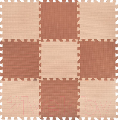 Коврик-пазл Юнландия 664661 (бежевый)