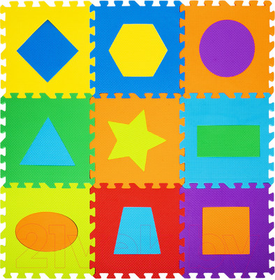 Коврик-пазл Юнландия Фигуры / 664664