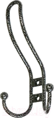 Крючок для одежды Металлист №12 (пол серебро)