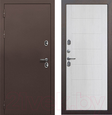 Входная дверь Гарда Isoterma Астана милки (86x205, левая)