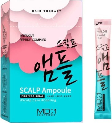 Маска для волос Med B Филлер MD-1 Intensive Peptide Complex Scalp Ampoule (20x10мл)