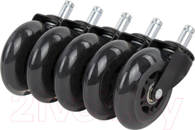 Комплект колес мебельных Brabix Для кресла d11 / 532524 (5шт)
