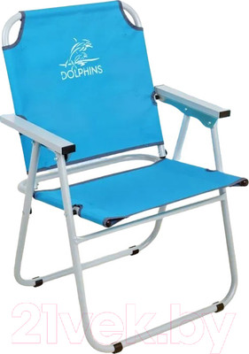 Кресло складное НПО Кедр Dolphins / AKS-LB-13 (голубой)