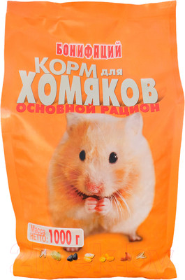 Корм для грызунов Бонифаций Основной рацион для хомяков (1кг)