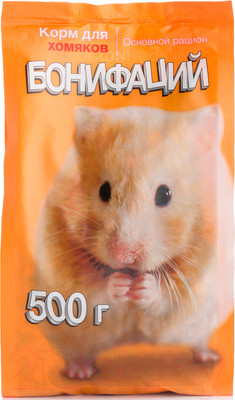 Корм для грызунов Бонифаций Основной рацион для хомяков (500гр)