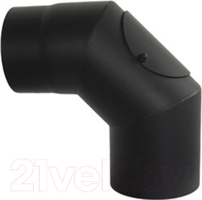 Поворот дымохода LaVa С ревизией 90xД120 (черный)