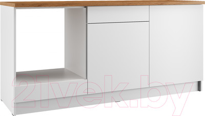 Шкаф-стол кухонный Eligard Urban ШСКс 180 (белый/дуб ланселот)