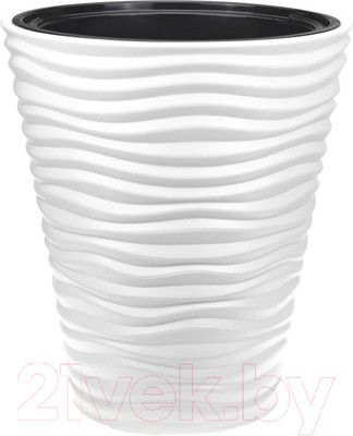 Кашпо Idea Дюна М3401 со вставкой (белый)