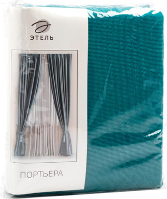 Штора Этель Структурная 7062925 (145x265, синий)