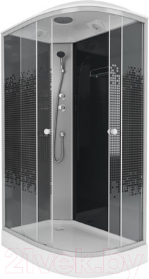 Душевая кабина Niagara NG-4512-14L 120x80 (черный/мозаика стекло)