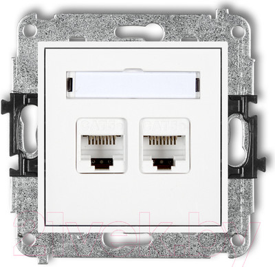 Розетка Karlik 2XRJ45 / MGK-2