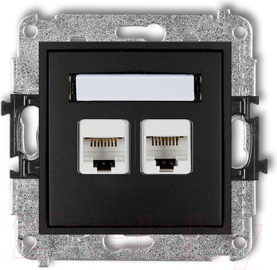Розетка Karlik 2XRJ45 / 12MGK-6