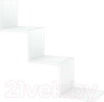 Полка Кортекс-мебель КМ 27 (белый)