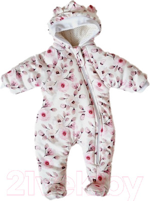 Комбинезон прогулочный детский Sofi Узоры / 3023-Р (р.62, розовый)