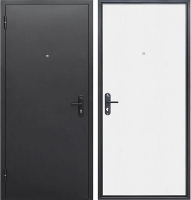 Входная дверь Гарда Стройгост 5 серебро/Беленый дуб (86x205, левая)