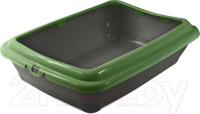 Туалет-лоток Gamma Штиль / 20452015 (серый/оливковый)