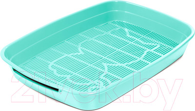 Туалет-лоток Gamma Леопольд / 20432015 (светло-бирюзовый)