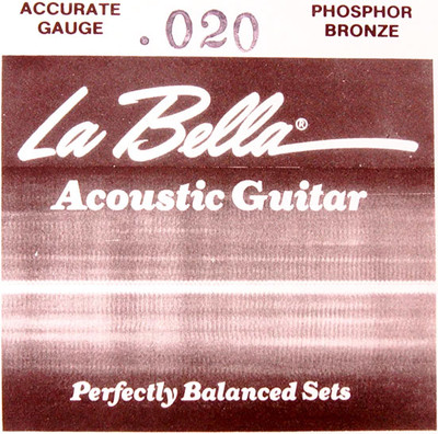 Струна для акустической гитары La Bella PW020