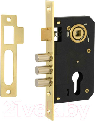 Замок врезной Vettore 9011 SR-3R G (золото)