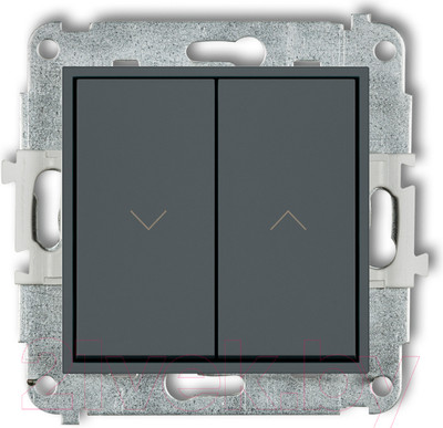 Выключатель Karlik Жалюзийный 28MWP-8 (графитовый матовый)