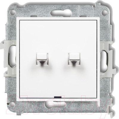 Выключатель Karlik Жалюзийный в американском стиле MWPUS-8 (белый)